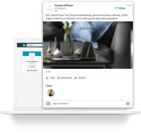 Far from business as usual... LinkedIn ads allow for innovative and engaging campaigns